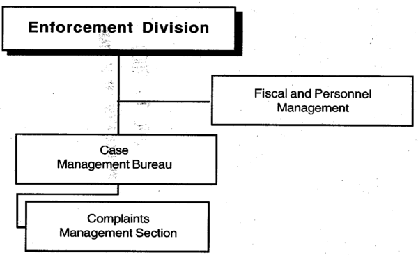 DEQ Enforcement Division Organizational Chart